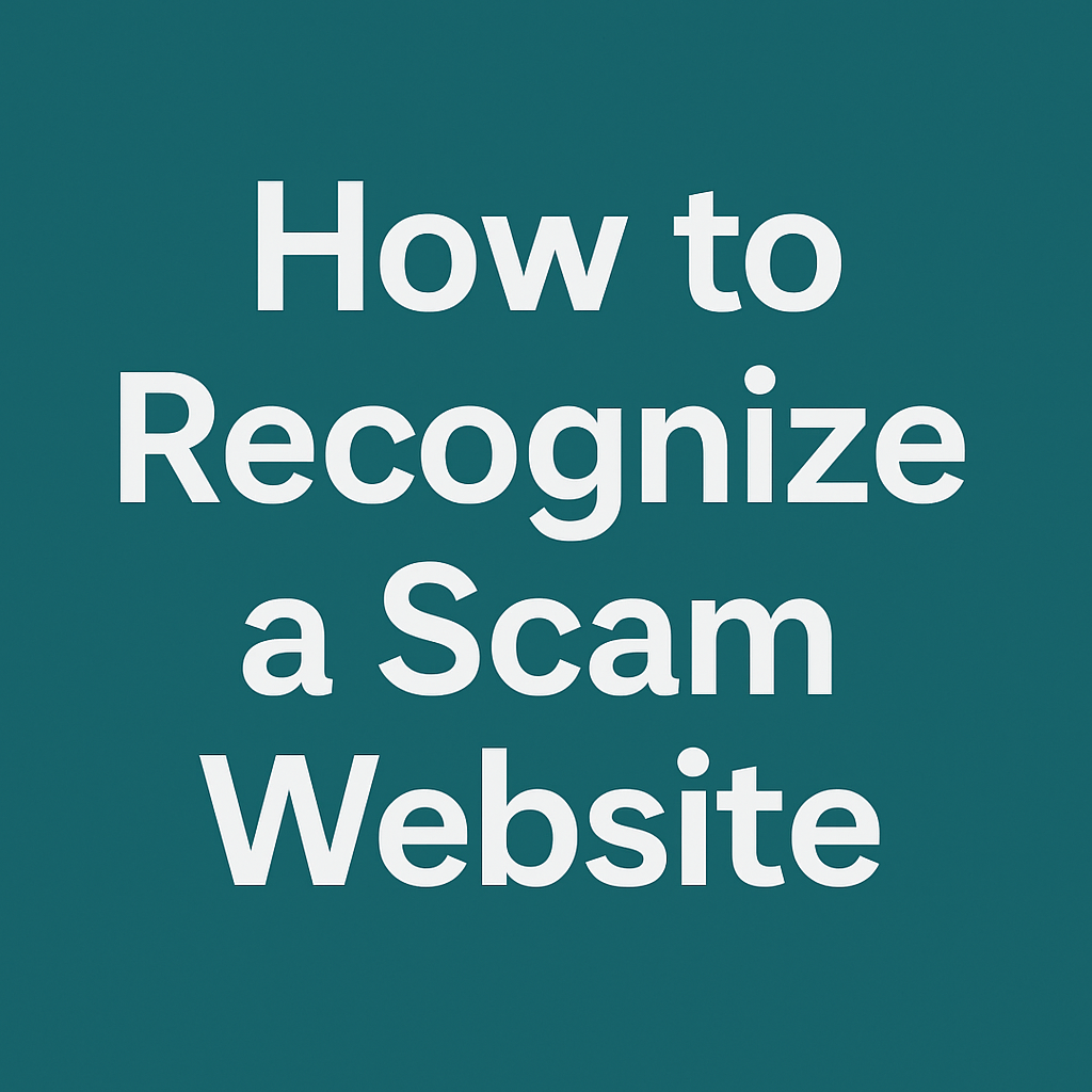 Featured image for blog post: How to Recognize a Scam Website